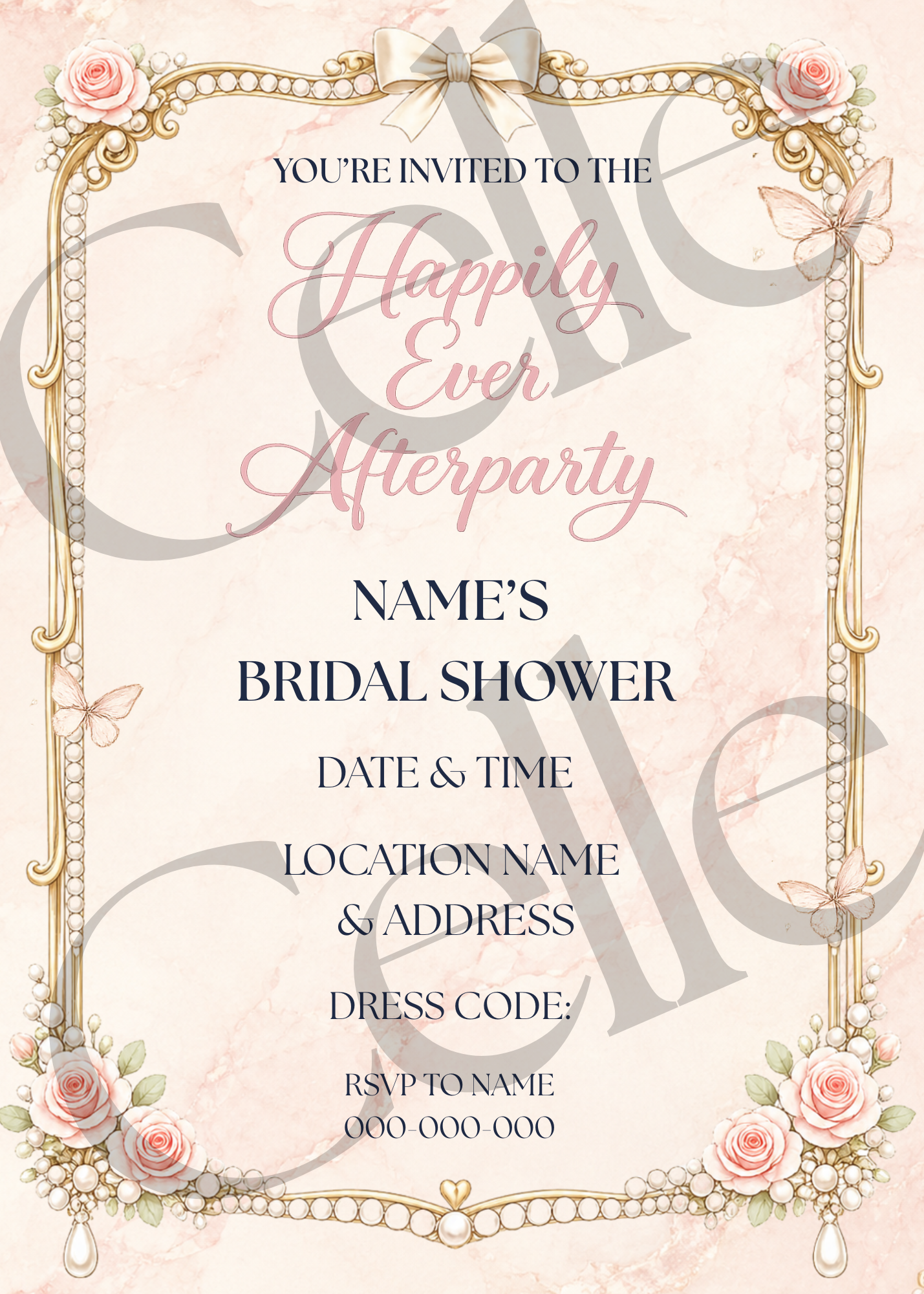 Happily Ever Afterparty Invitation Template