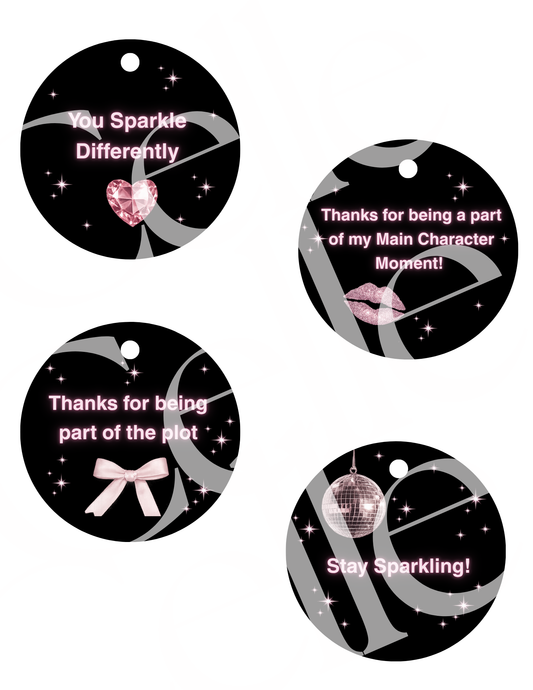 Main Character at Midnight Favor Tag Template