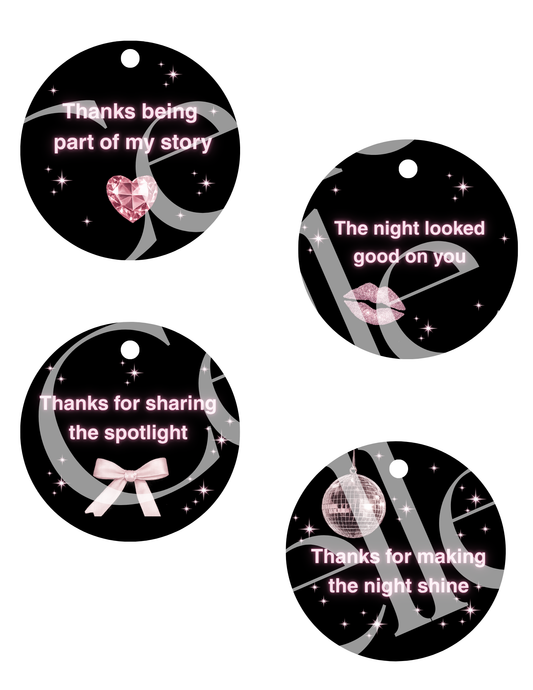 Main Character at Midnight Favor Tag Template