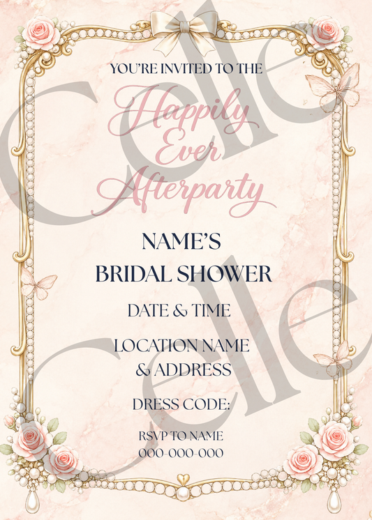 Happily Ever Afterparty Invitation Template